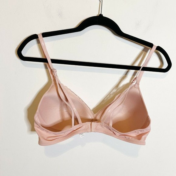 Aerie Real Happy Wireless Lightly Lined Bra Pink - Picture 3 of 7